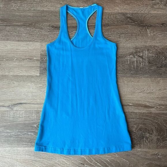 Lululemon Cool Racerback Tank Top in Beach Blanket Blue - Picture 2 of 11